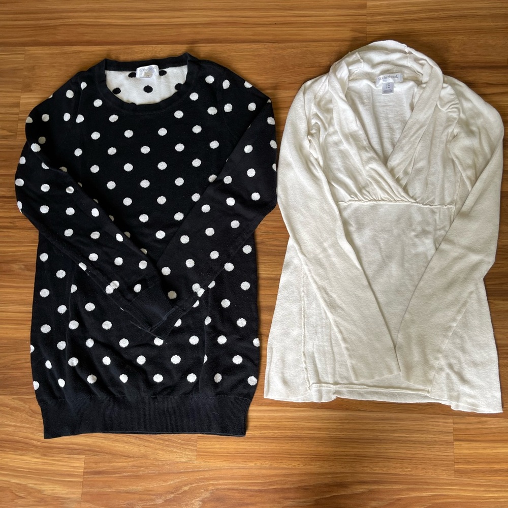 Motherhood Maternity medium sweaters.